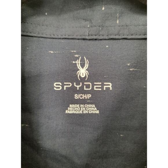 Spyder Men's Short-Sleeve Button Up Blue Space Dye Shirt Size S - Picture 5 of 7